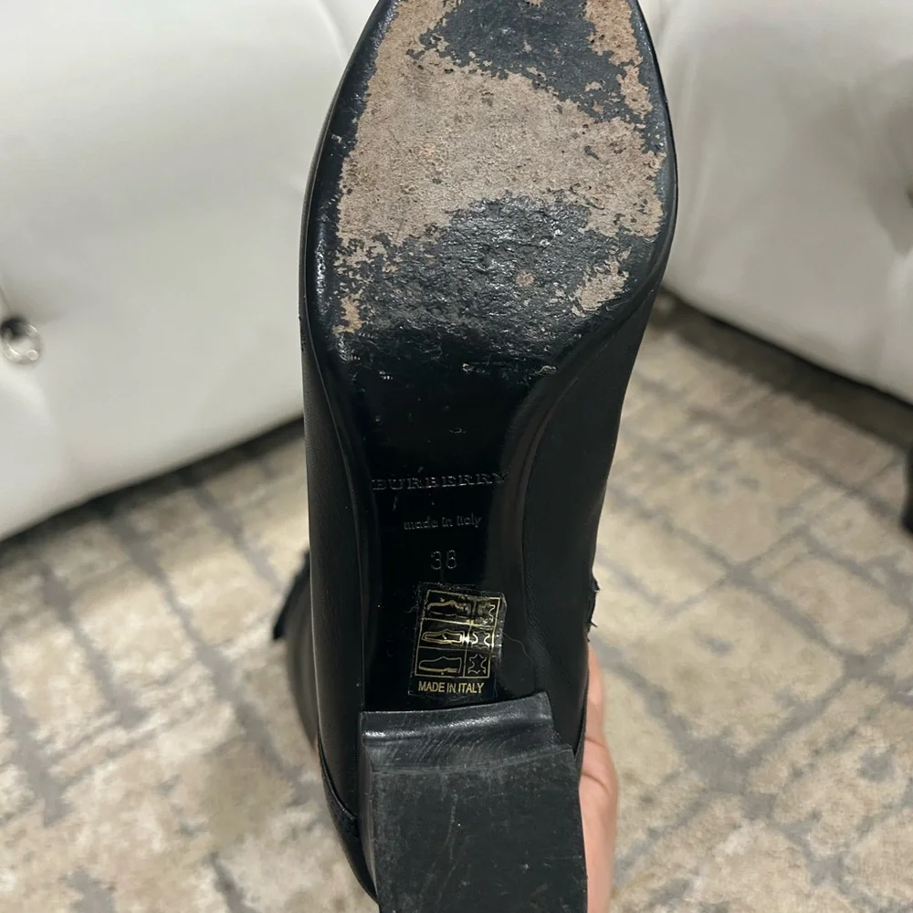 Leather Burberry boots - Picture 5 of 6